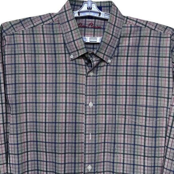 Alan Flusser shirt Men’s XL multicolor long sleeve button down plaid check - Picture 7 of 9